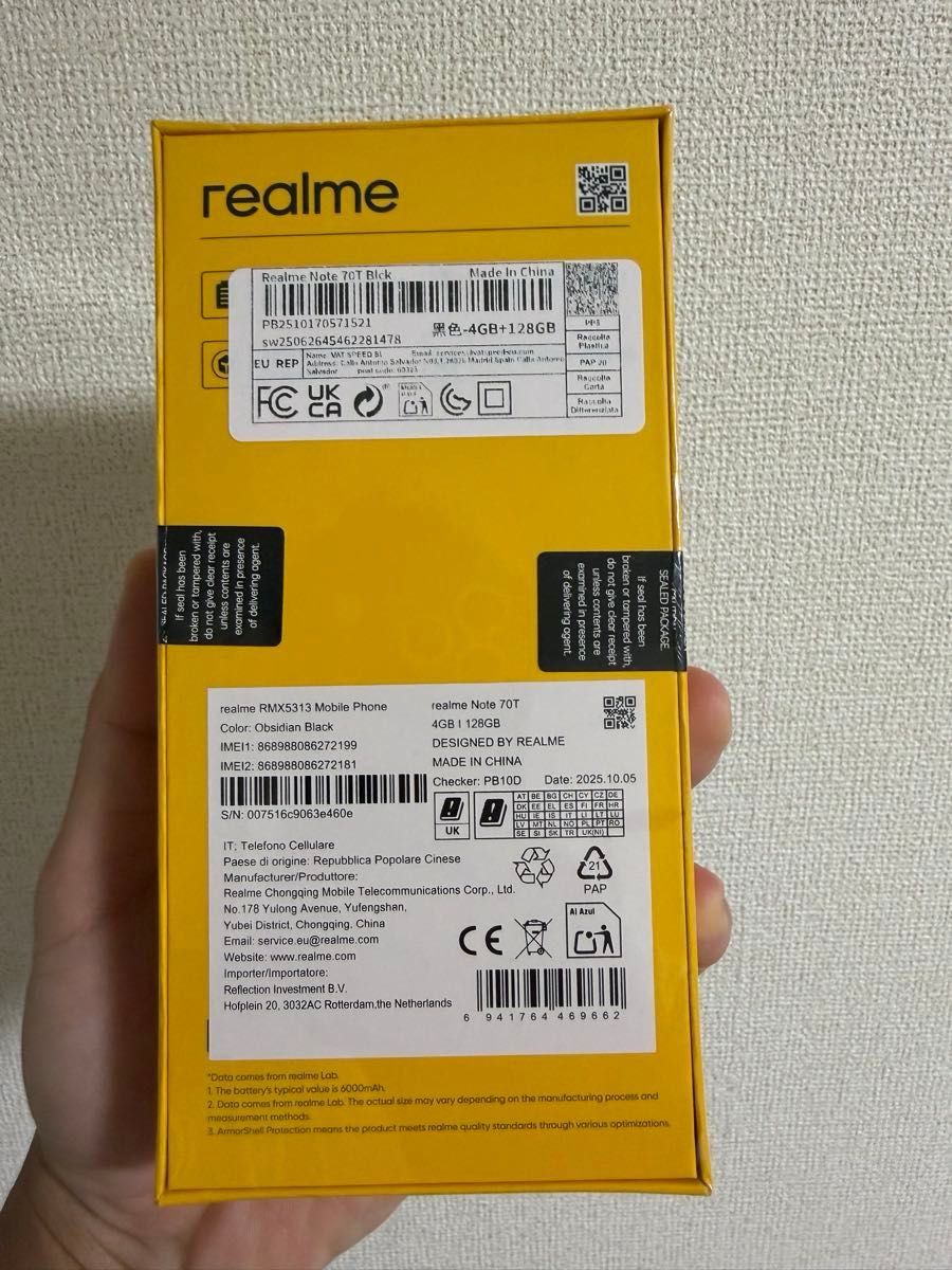 realme Note 70T 3台セット realme Note 70T 4GB/128gbブラック3台セット - メルカリ