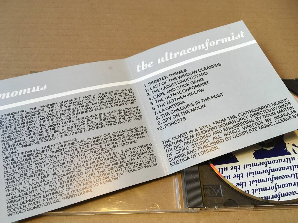 モーマス/Momus●輸入盤「The Ultraconformist」Richmond Records/Cherry Redの画像3