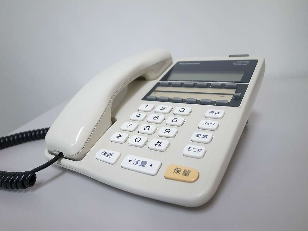 低価格 □【☆希少☆PF☆】 Panasonic DX 6外線表示付停電用電話機