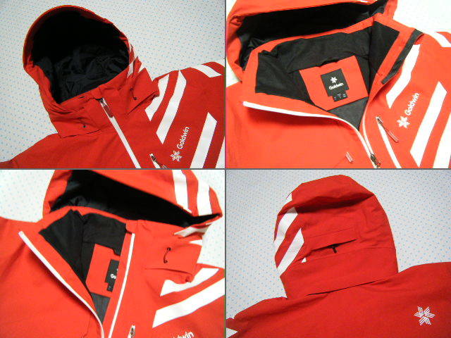 ゴールドウィン　GOLDWIN　Baro Jacket　スキー用高機能高性能ジャケット　赤色　サイズ US L　耐久撥水/防水/ストレッチ機能　定価47300円