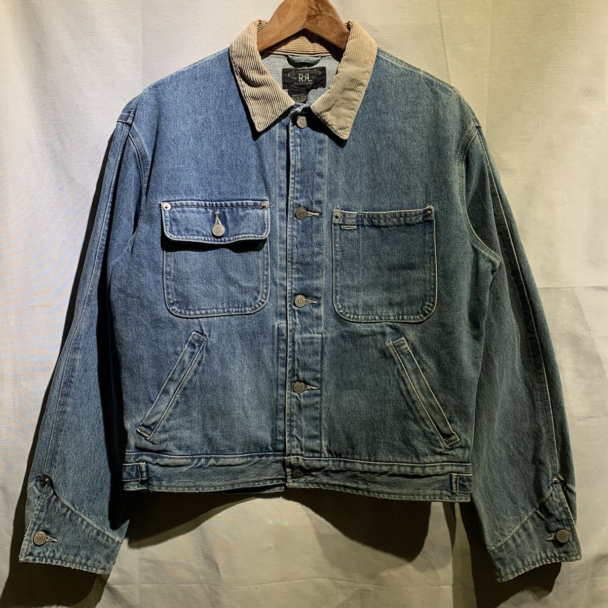 RRL ビンテージデニムジャケット 三つ星タグ-