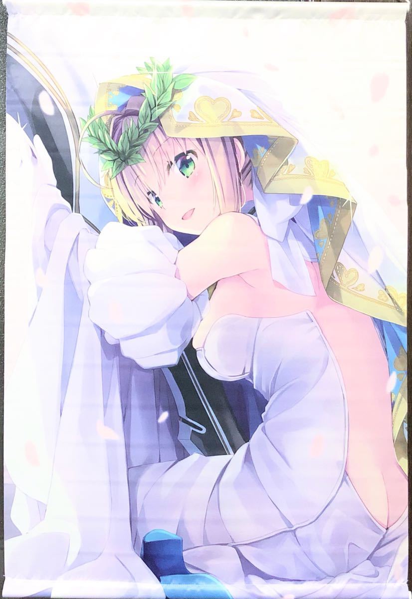 Fate/GrandOrder B2タペストリー ネロ・クラウディウス ウエディングドレス 美少女 Fateシリーズ グッズ_画像1