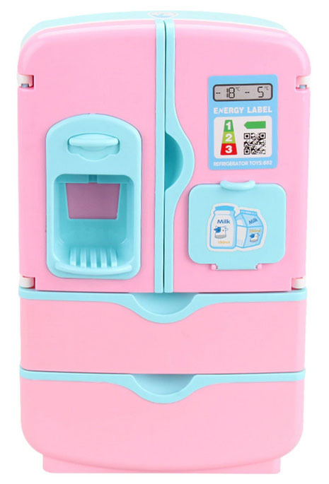 ピース子供ダブルドアロールプレイ冷蔵庫おもちゃタッチセンシティブマジック冷蔵庫教育家電おもちゃ_画像1