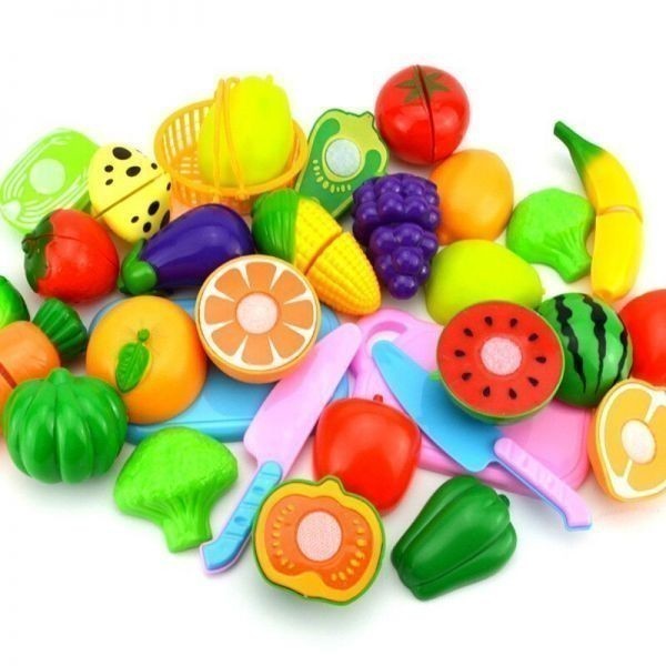 プラスチック切断野菜果物ふり食品プレイセット幼児教育キッチンおもちゃ楽しい就学前の子供1セット８ 9_画像4