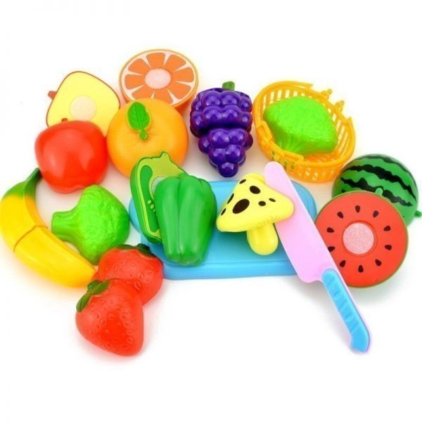 プラスチック切断野菜果物ふり食品プレイセット幼児教育キッチンおもちゃ楽しい就学前の子供1セット８ 9_画像6