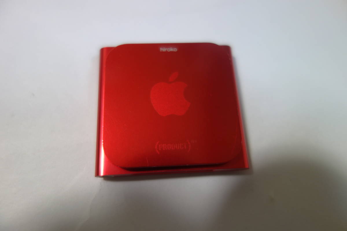 送料無料★iPod nano PRODUCT RED 第6世代 16GB アップルストア限定品 ジャンク品★レア 貴重品 レッド 赤_画像5