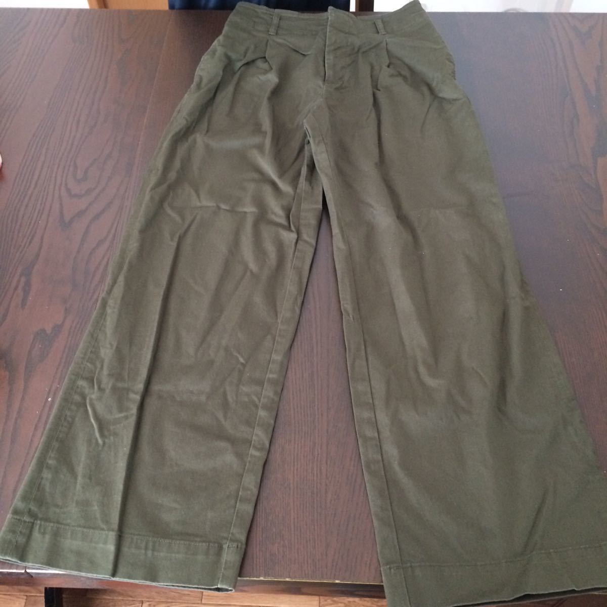 ヤフオク 中古 ユニクロ レディース ワイドパンツ カーキ ヤフオク 中古 ユニクロ レディース ワイドパンツ カーキ