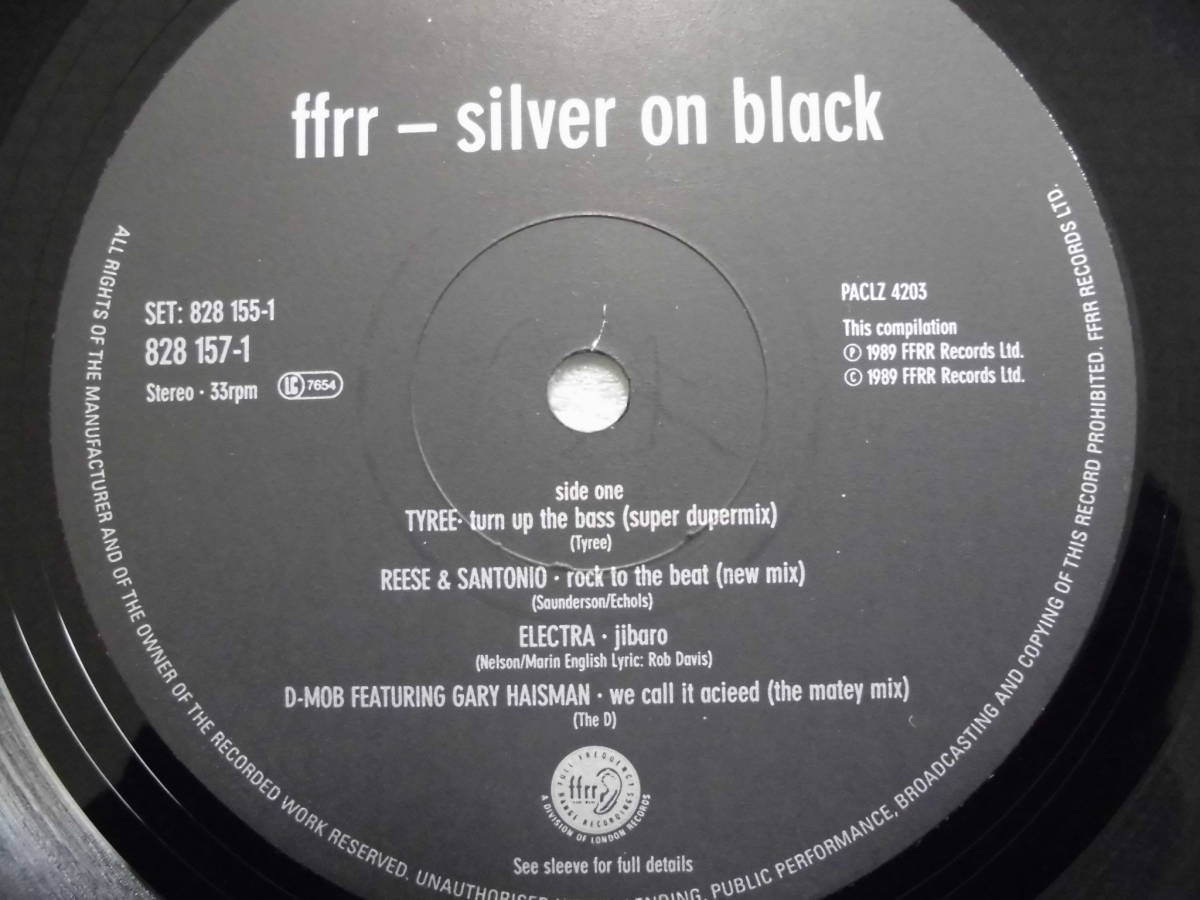 良盤屋 P-1996◆LP◆レーベル；828-156-1- Acid House　Various FFRR - Silver On Black＞1989　2枚組 送料480_画像6