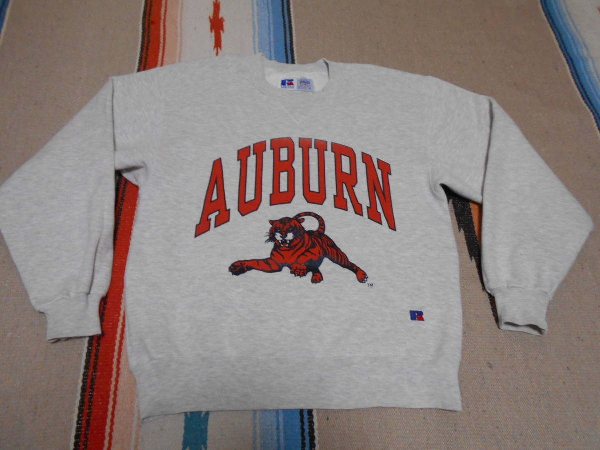 １９８０年代製 RUSSELL ATHLETIC ラッセル High Cotton 前V オーバーン大学 AUBURN UNIVERSITY フットボール バスケットボール ビンテージ_画像1