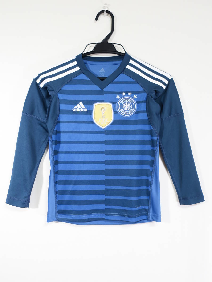 Aucru Com ドイツ 代表 長袖 ユニフォーム ジュニア 130cm アディダス Adidas Germany 子供用 キッズ サッカー シャツ
