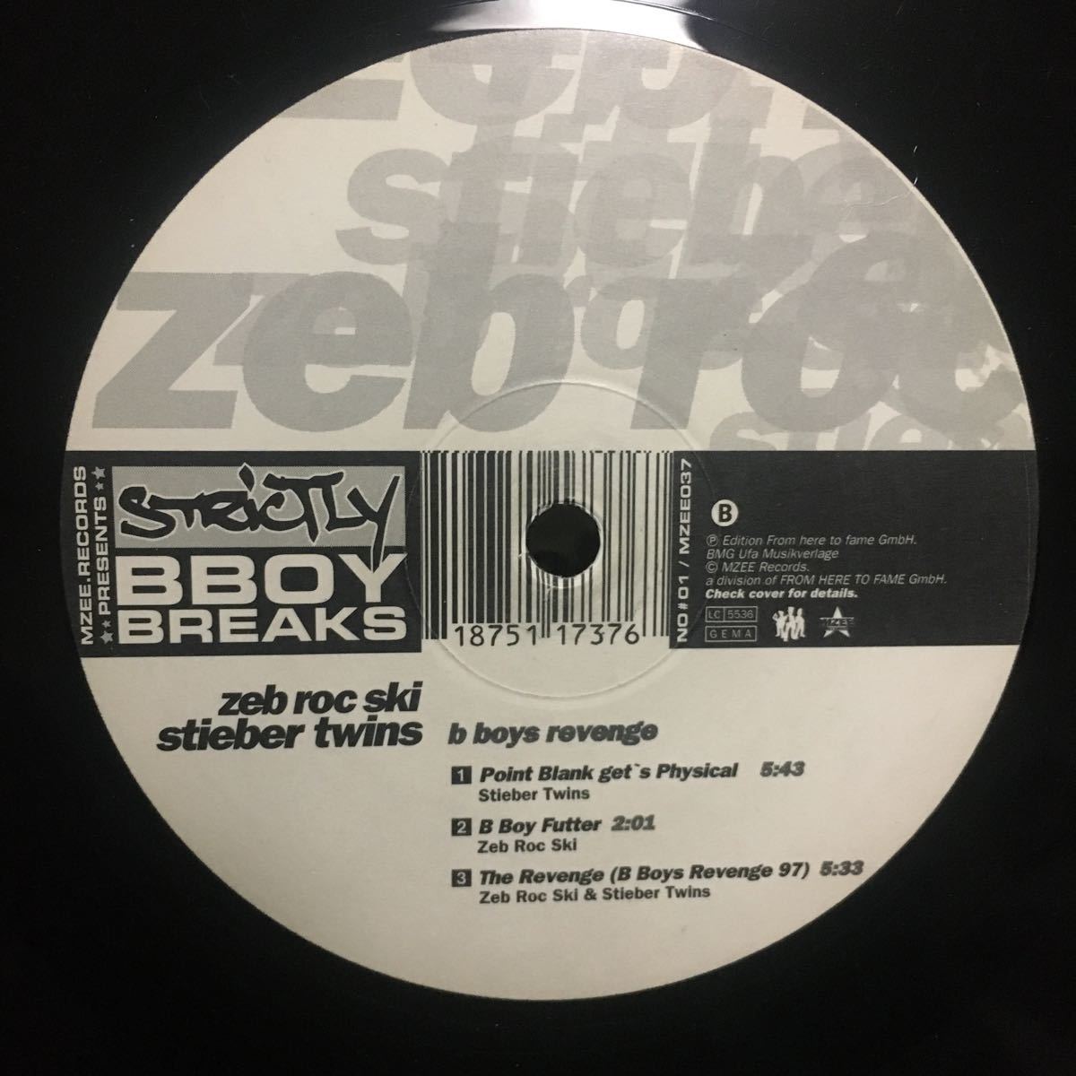 Zeb Roc Ski / Stieber Twins / B Boys Revenge / Z.R.S. RMX / The Revenge(B Boys Revenge 97) / 12 レコード