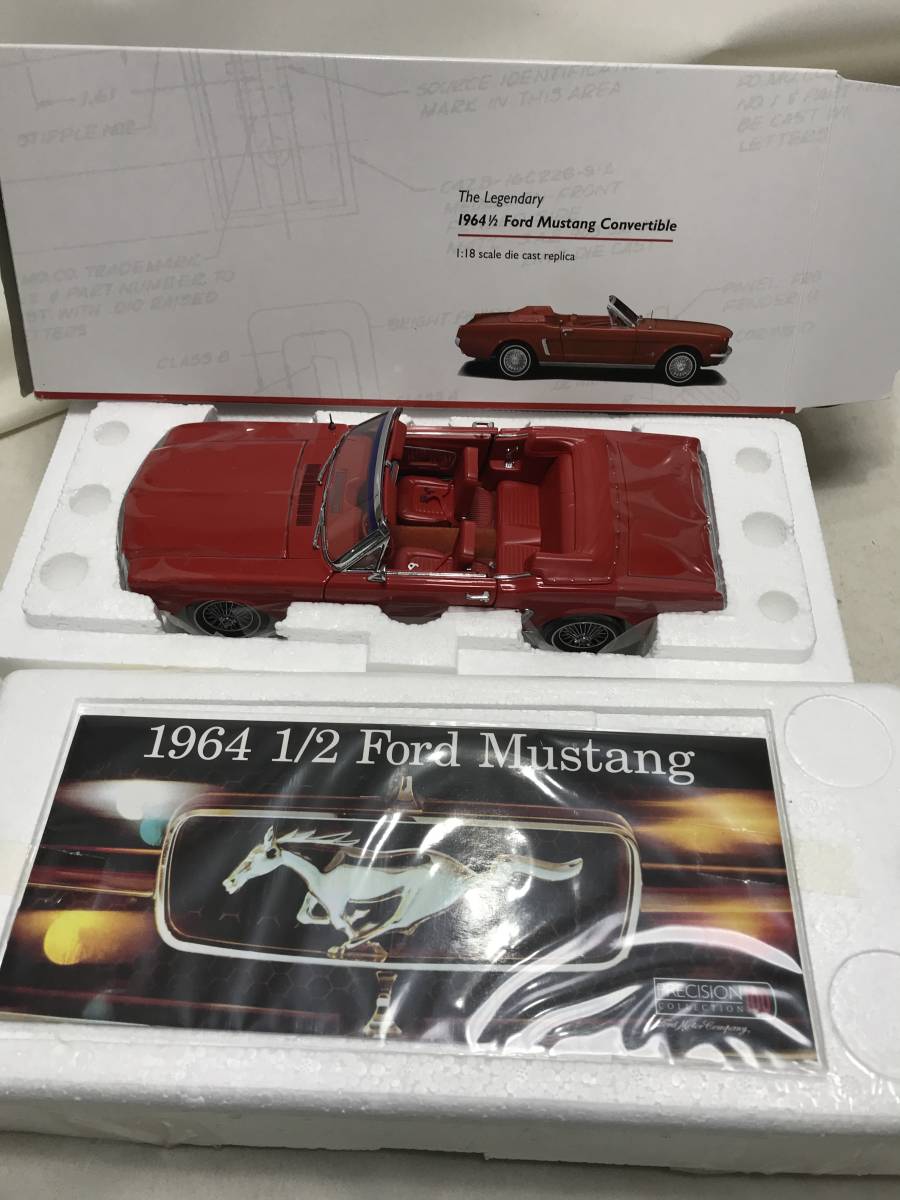 Ford Mustang Convertible 1/2 1964 1/18 PRECISION 100 COLLECTION 未使用 未開封 未展示