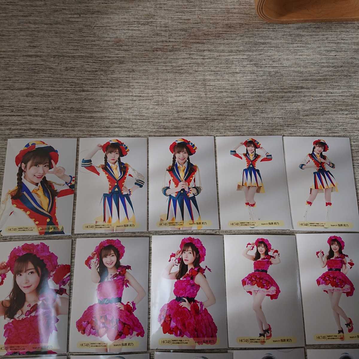 白 フリル付 指原莉乃 卒業コンサート 生写真 LOVETRIP 衣装の5種