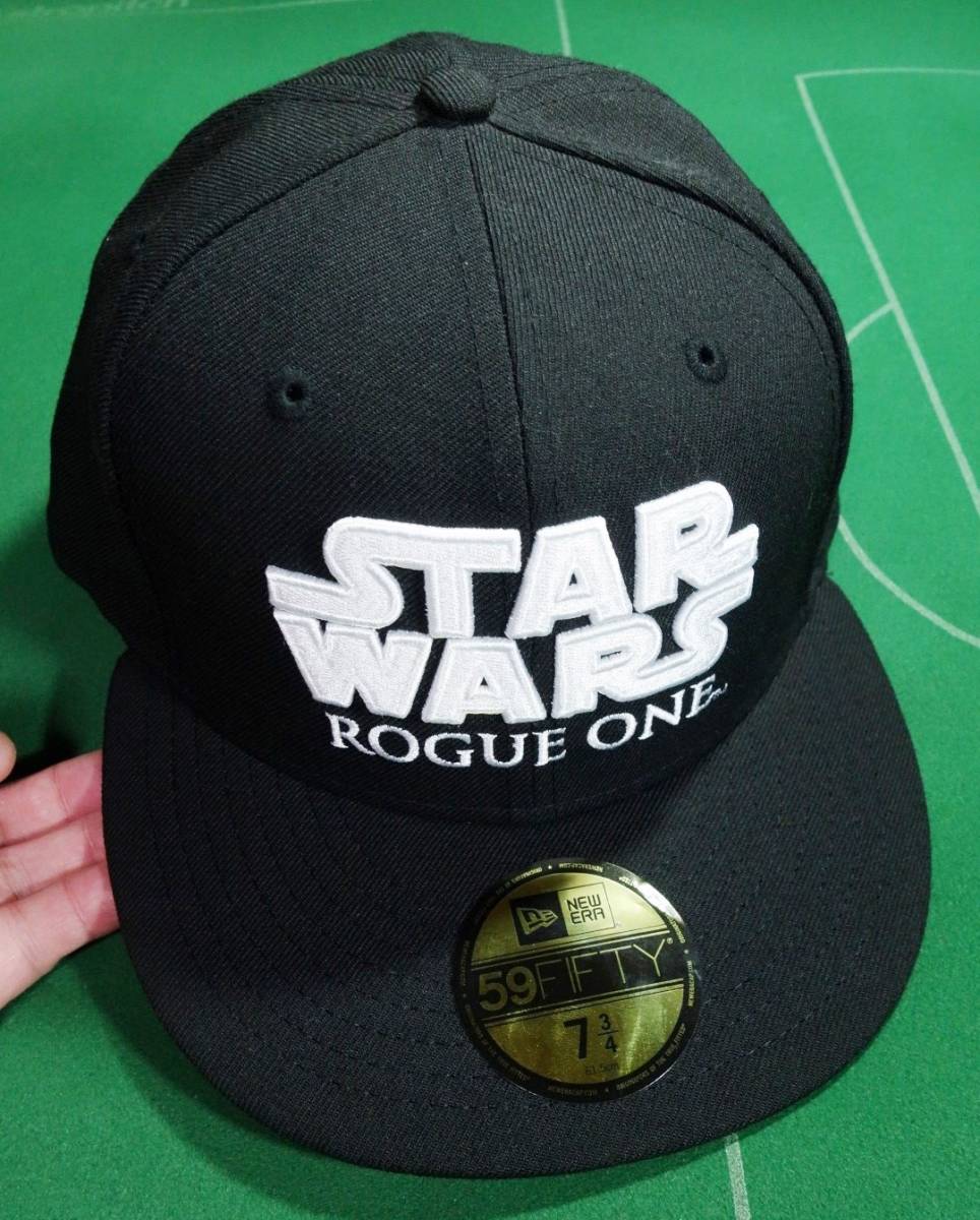 □ニューエラ STARWARS コラボ ローグワン ROGUE ONE 59FIFTY 6パネルキャップ ブラック 61.5cm 美品!!!□