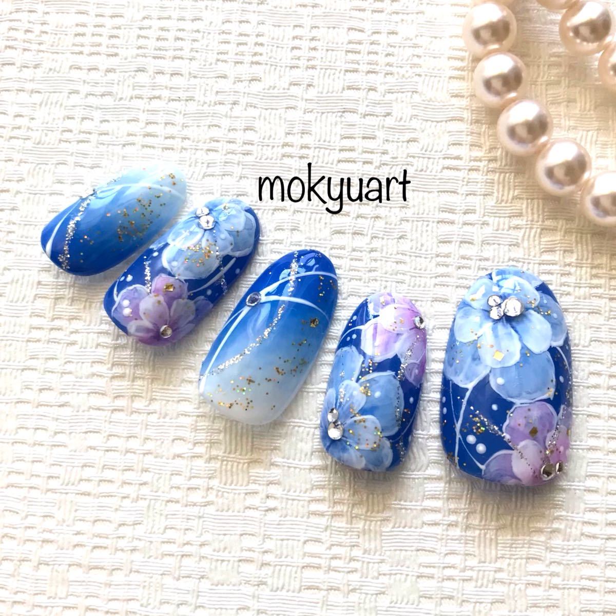 Paypayフリマ Mokyuart72 和装 ネイルチップ 成人式 色打掛 振袖 和風ネイル 青 Paypayフリマ Mokyuart72 和装 ネイルチップ 成人式 色打掛 振袖 和風ネイル 青