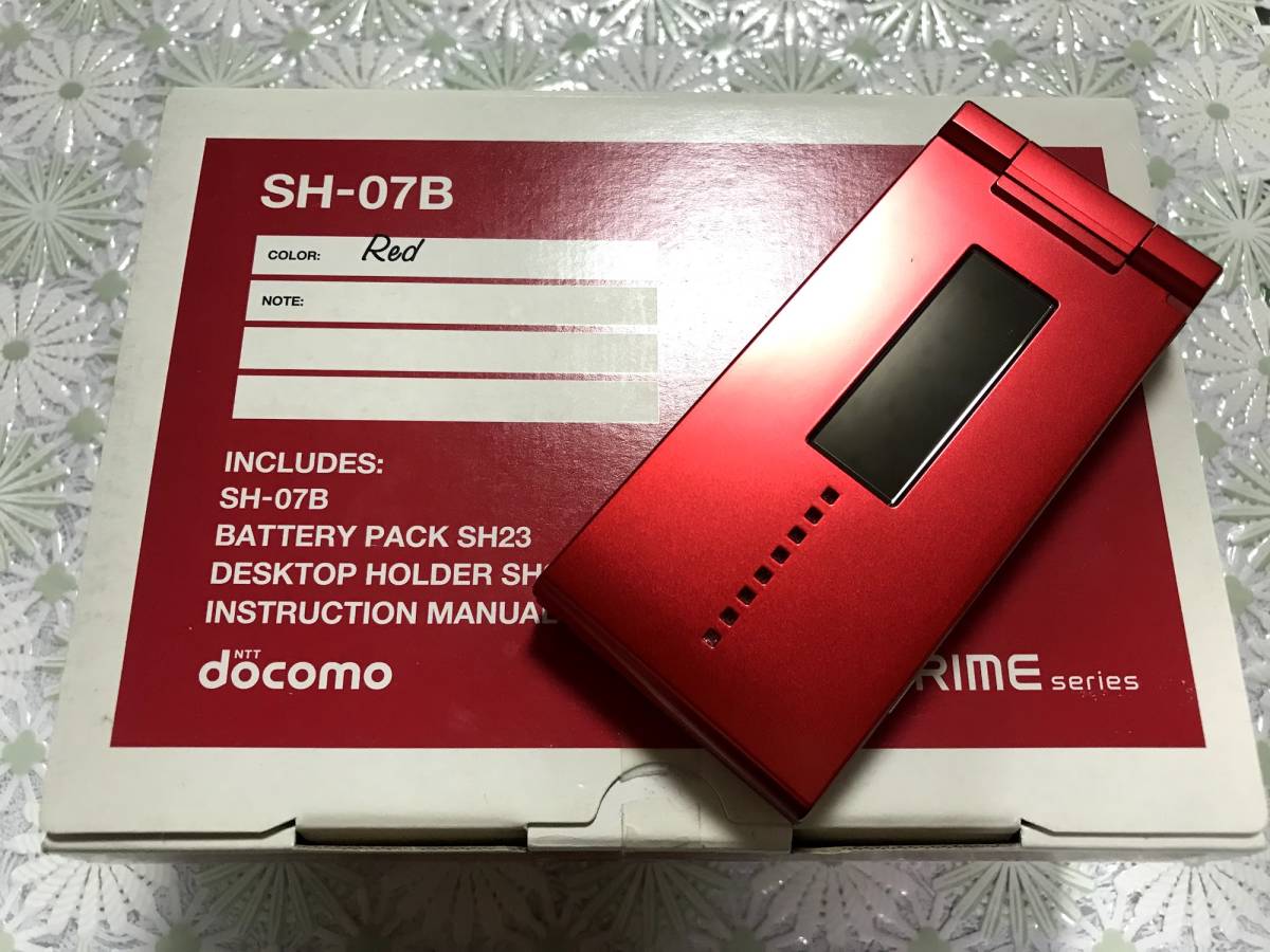  new goods unused docomo SHARP SH-07B red 