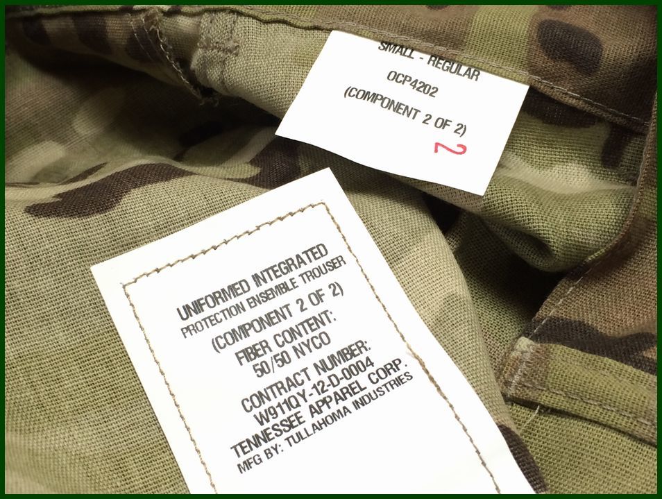 okinawa　base　米軍　実物　米陸軍　u.s. Army　Special Forces　Chemical　Coat＆Trousers set　マルチカム　アウター　軽量　上下セット_画像8