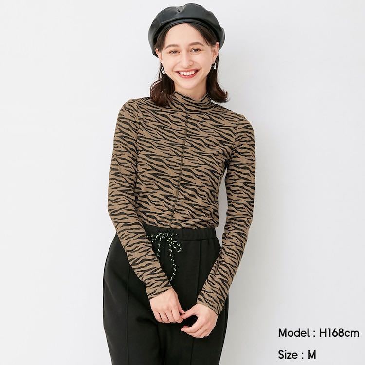 Paypayフリマ Gu ジーユー ハイネックロングt ゼブラ 長袖 ブラウン 茶色 Xxl Paypayフリマ Gu ジーユー ハイネックロングt ゼブラ 長袖 ブラウン 茶色 Xxl