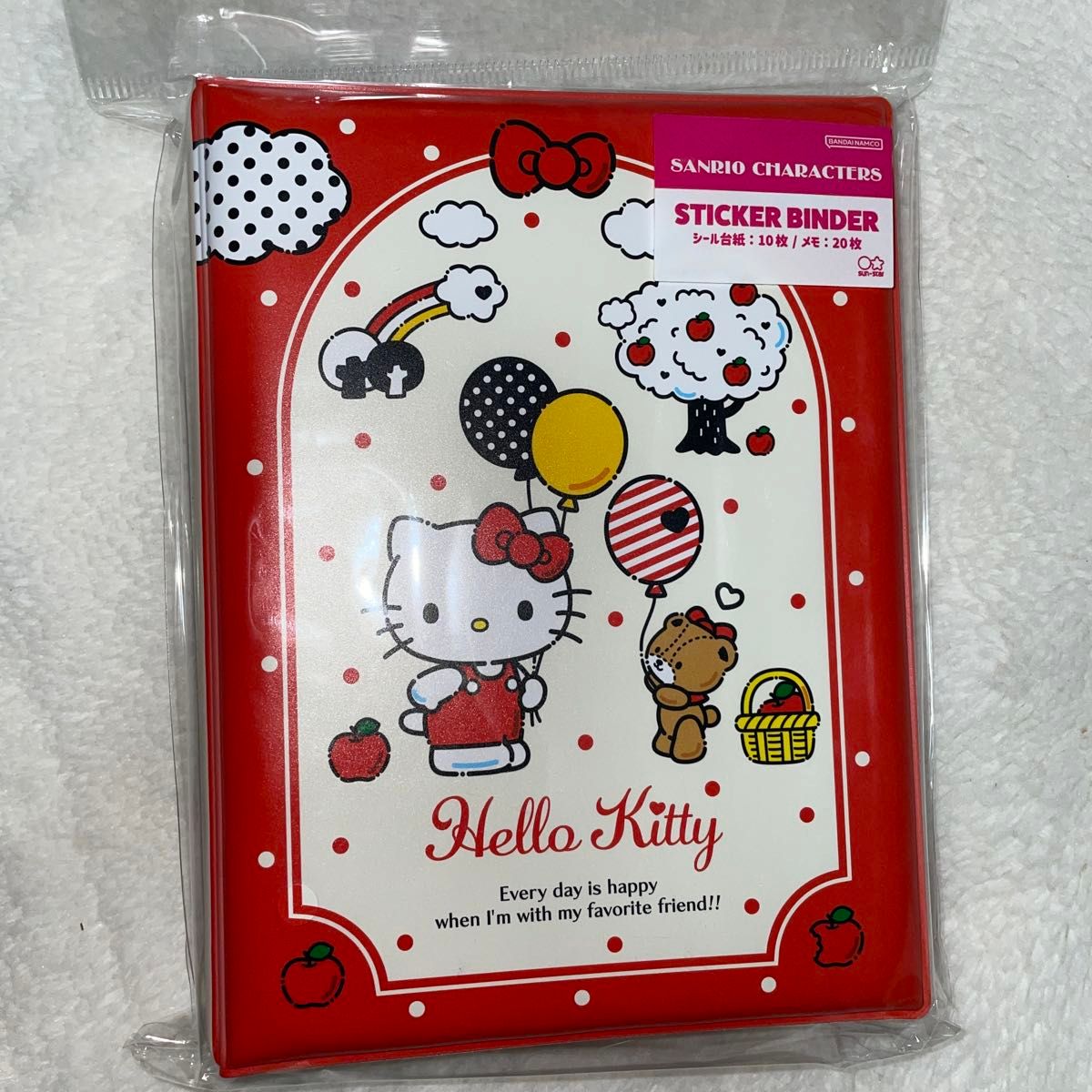 【早い者勝ち！】キティ シールバインダー 2001年製 おまけ付き！ 早い者勝ち ハローキティ スティッカーバインダー シール台紙10枚 メモ