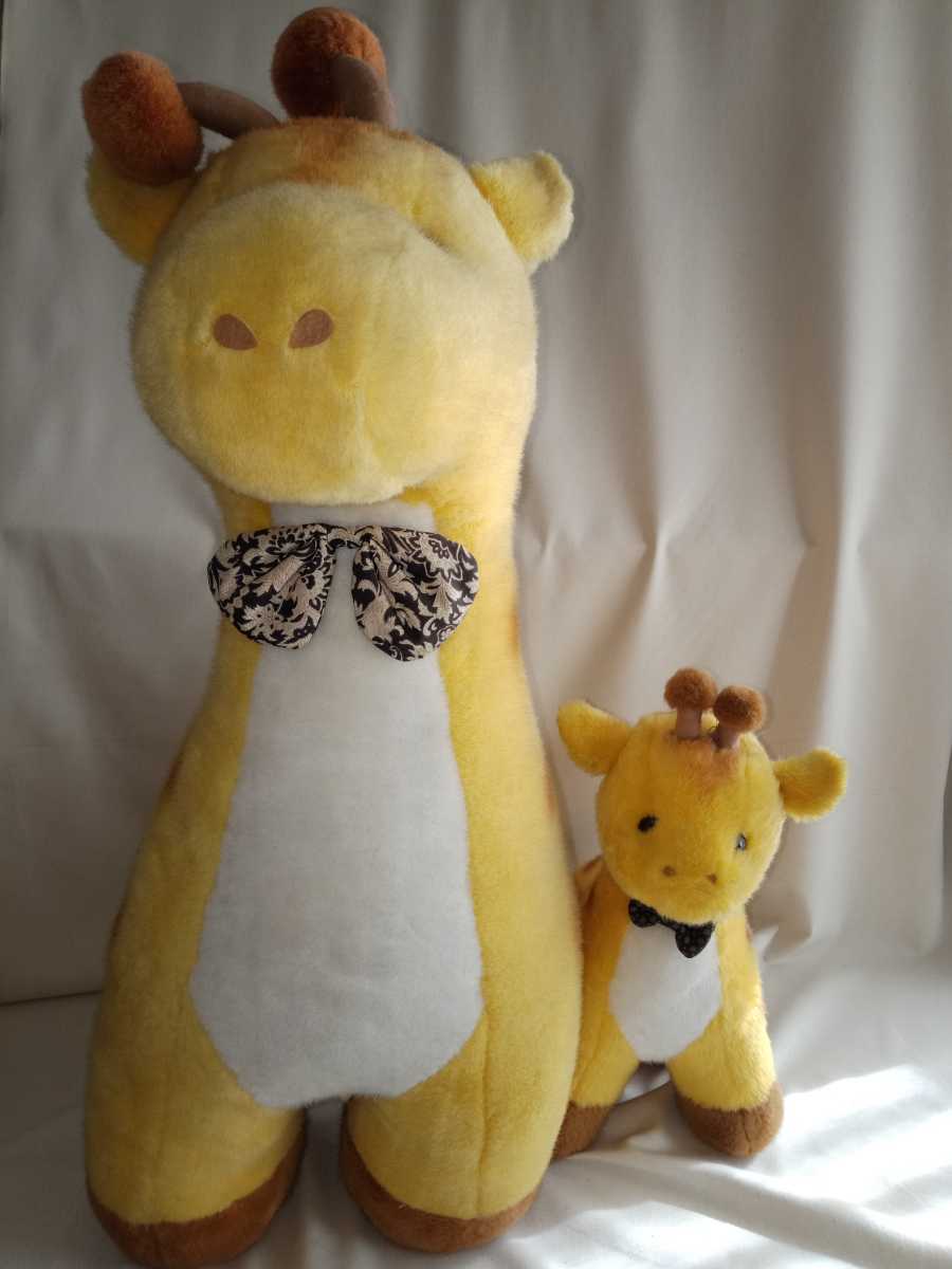  снижение цены![ очень редкий ]YOSHITOKU * Zoo колено жираф прекрасный товар Showa очень большой мягкая игрушка FS FINE SUCCESS. rin жираф родители . retro fancy Япония 