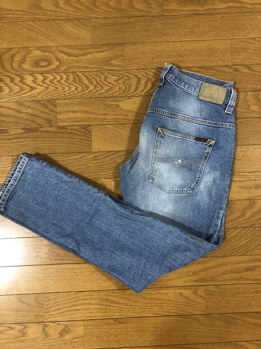 NUDIE JEANS（ヌーディージーンズ） Tape Ted Indigo Blench Size 32×32