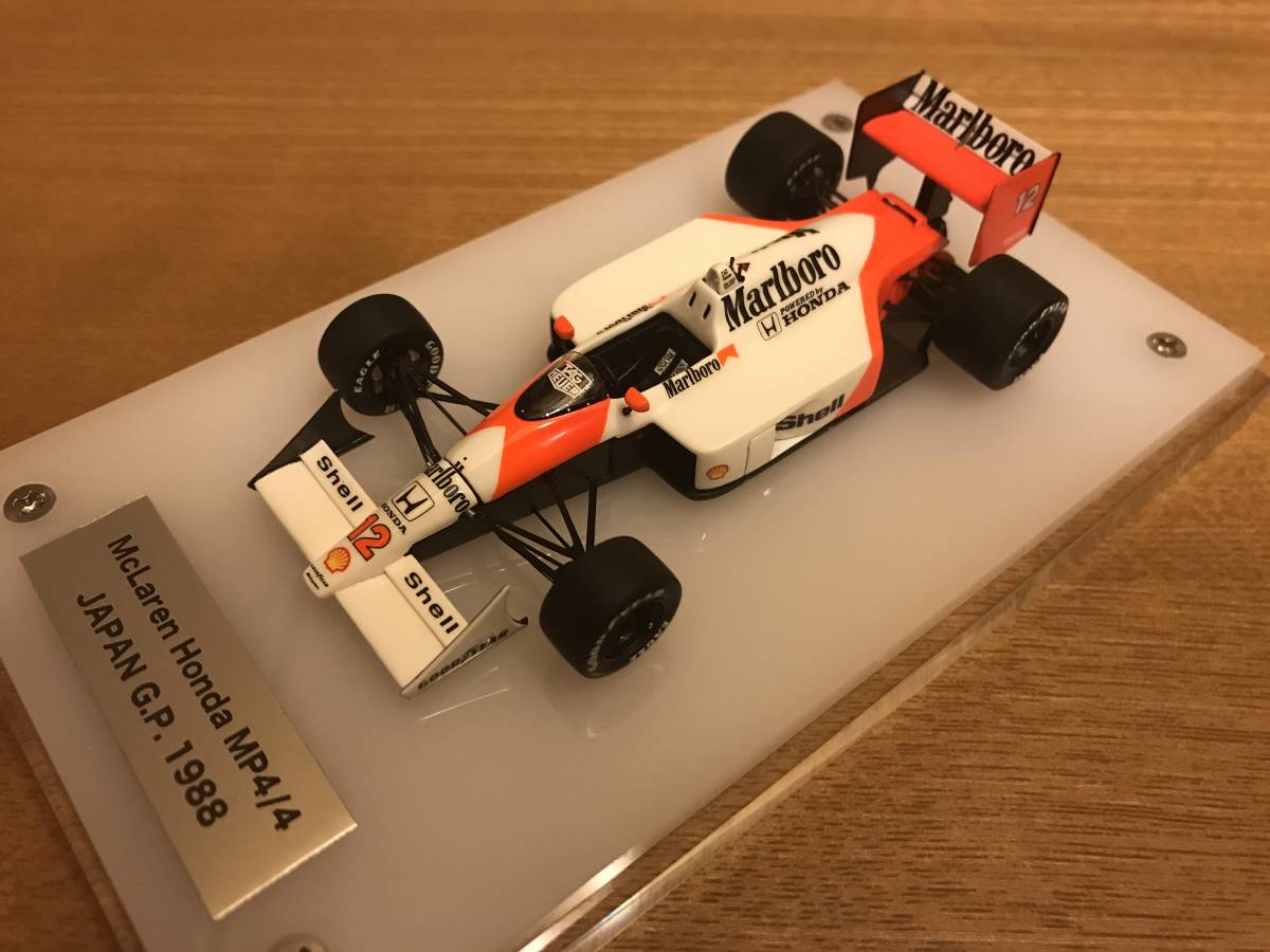 1/43完成品 TAMEO 【カウル開閉】 マクラーレン・ホンダ MP4/4 #12 A.セナ 日本GP優勝 1988_画像1