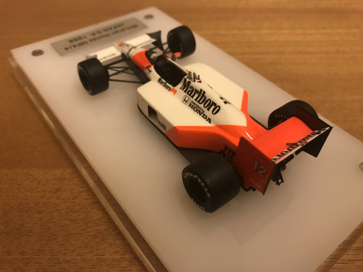 1/43完成品 TAMEO 【カウル開閉】 マクラーレン・ホンダ MP4/4 #12 A.セナ 日本GP優勝 1988_画像3