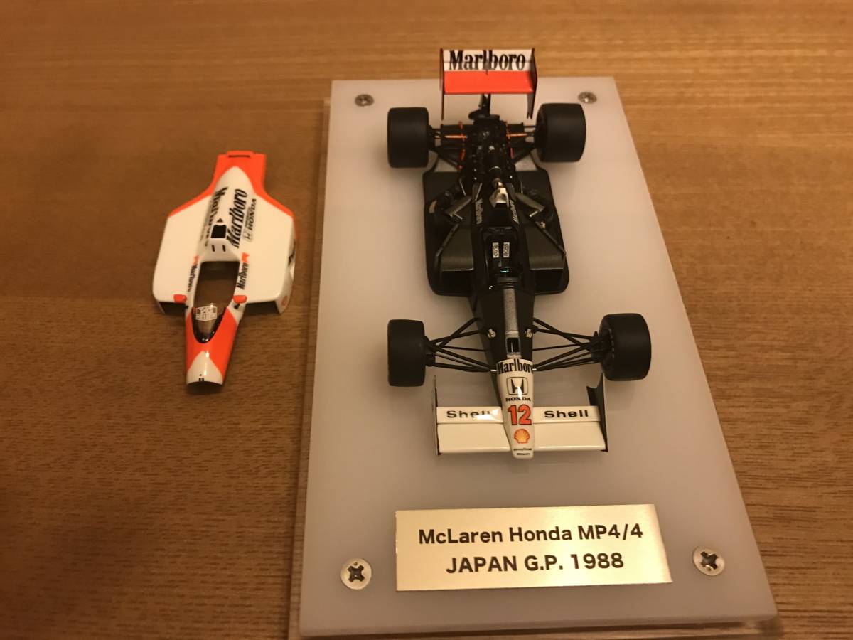 1/43完成品 TAMEO 【カウル開閉】 マクラーレン・ホンダ MP4/4 #12 A.セナ 日本GP優勝 1988_画像5