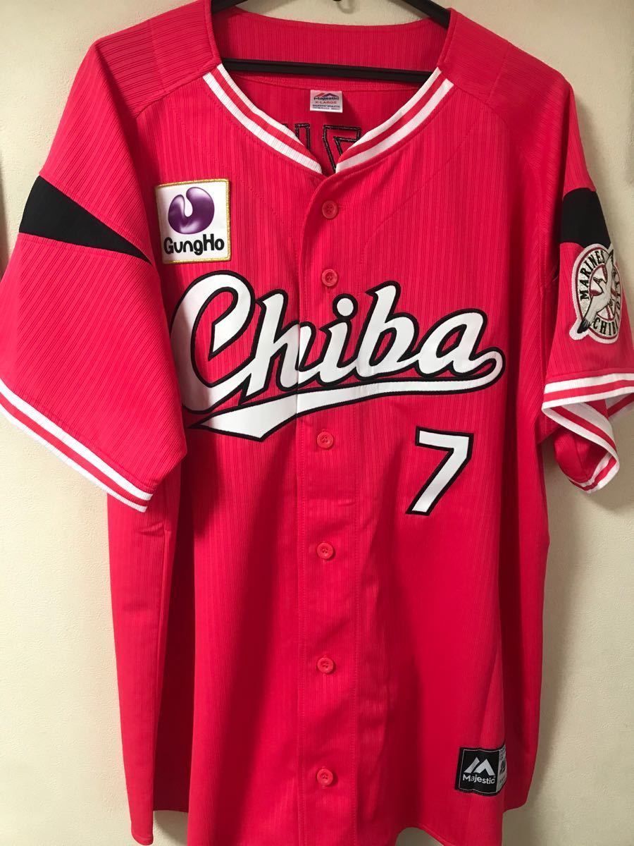 千葉ロッテマリーンズ レプリカユニフォーム(赤)XL #7 鈴木大地 千葉ロッテマリーンズ レプリカユニフォーム(赤)XL #7 鈴木大地