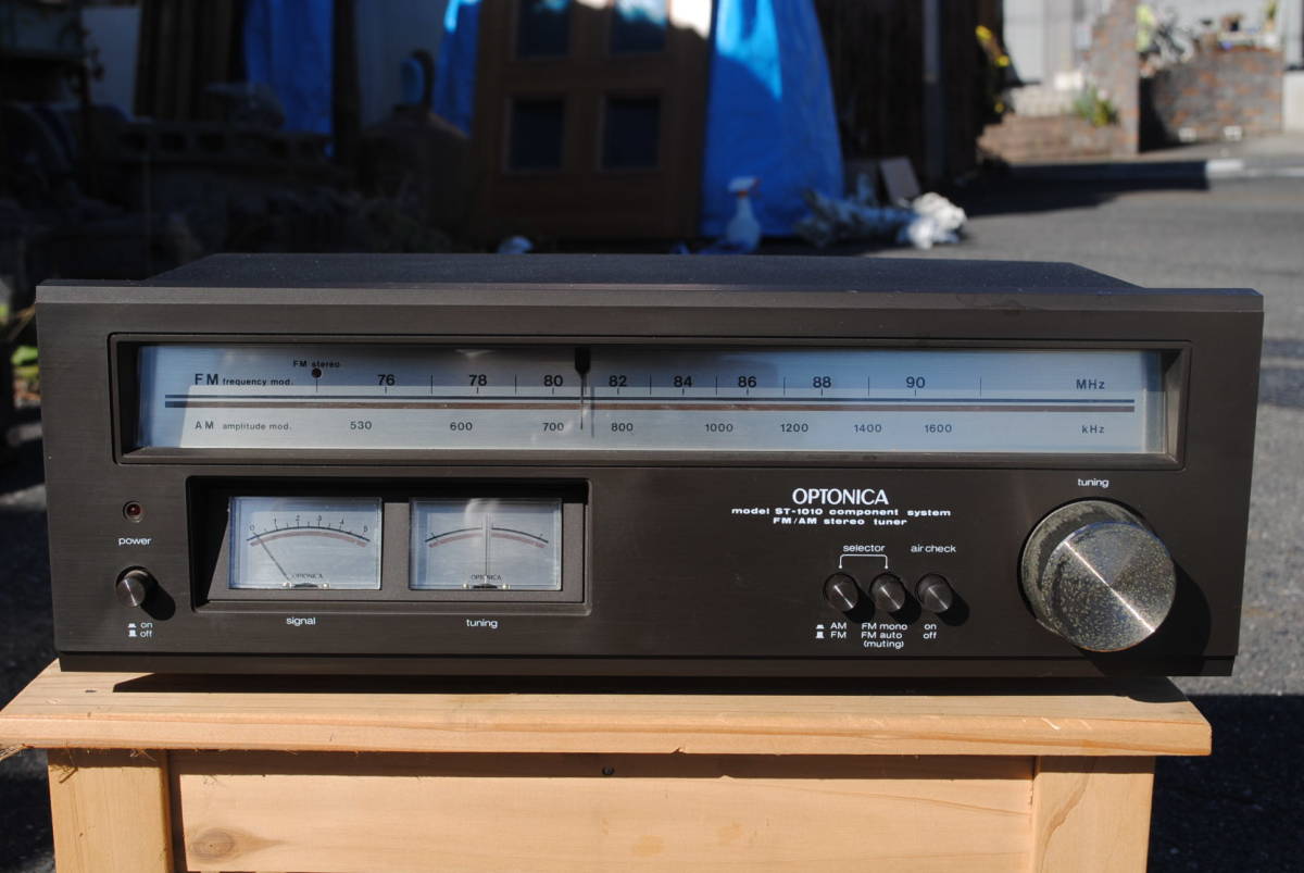  Showa era. name machine audio component stereo OPTONICA FM AM tuner ST1010