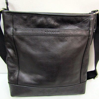 COACH コーチ ショルダーバック カーフ/ブラック中古_画像3