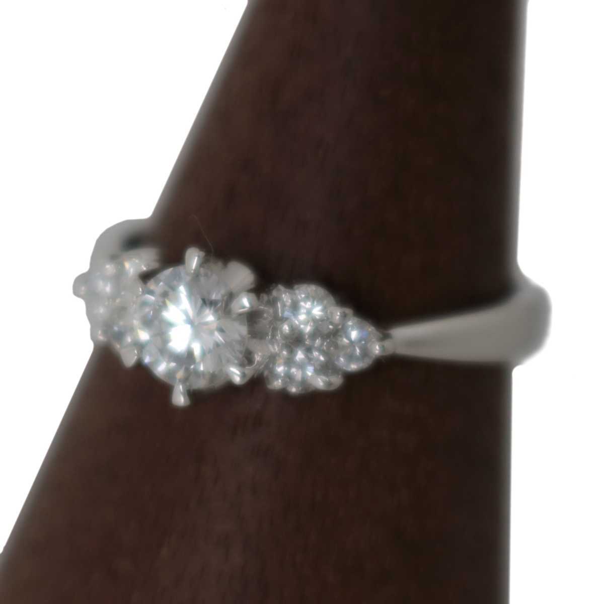 全ての Pt900 磨き仕上済み メレ0.21ct ダイヤ0.38ct ES 4.5g 10.5号 リング ダイヤ プラチナ プラチナ台