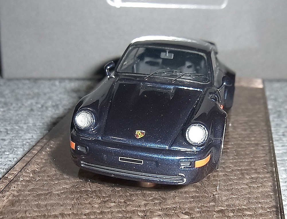 MR collection конечный продукт 1/43 Porsche 911 Turbo S blue metallic 1992 (964) PORSCHE турбо light weight Geneva Motor Show 1992