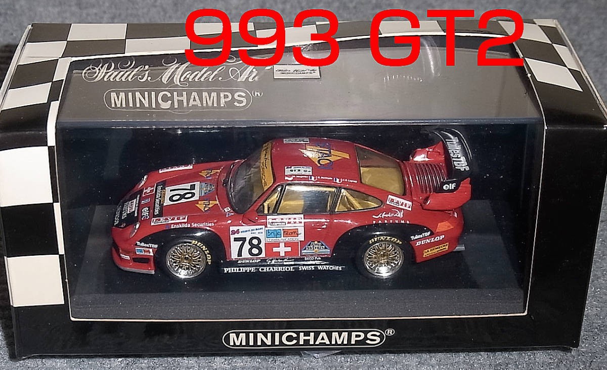 1/43 ポルシェ 911 GT2 (993) レッド 78号 ルマン 1997 GT2 優勝 スイス PORSCHE EVO