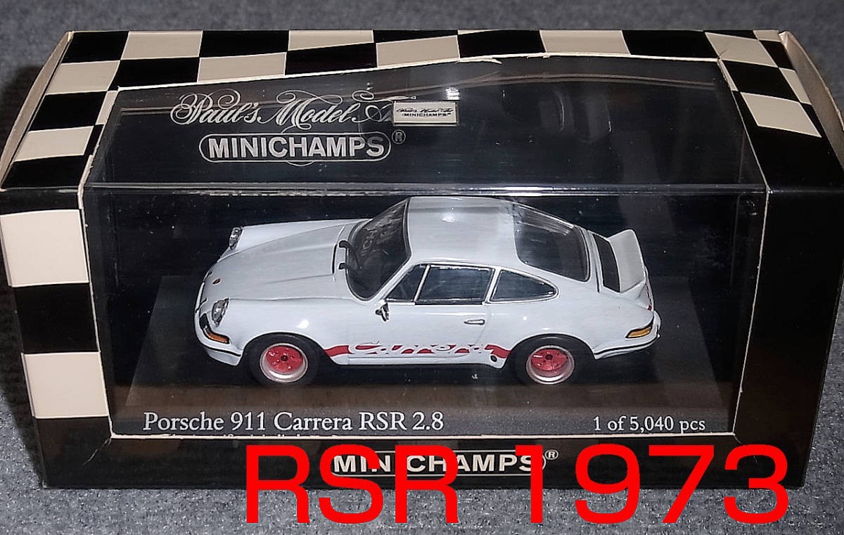 1/43 ポルシェ911 カレラ RSR 2.8 1973 ホワイト 赤 RS73 1/43 ポルシェ911 カレラ RSR 2.8 1973 ホワイト 赤 RS73
