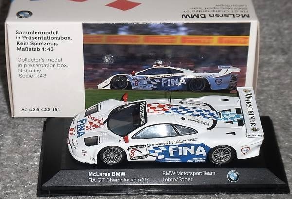 BMW別注 1/43 マクラーレン F1 GTR FINA 8号 FIA GT 1997ルマン