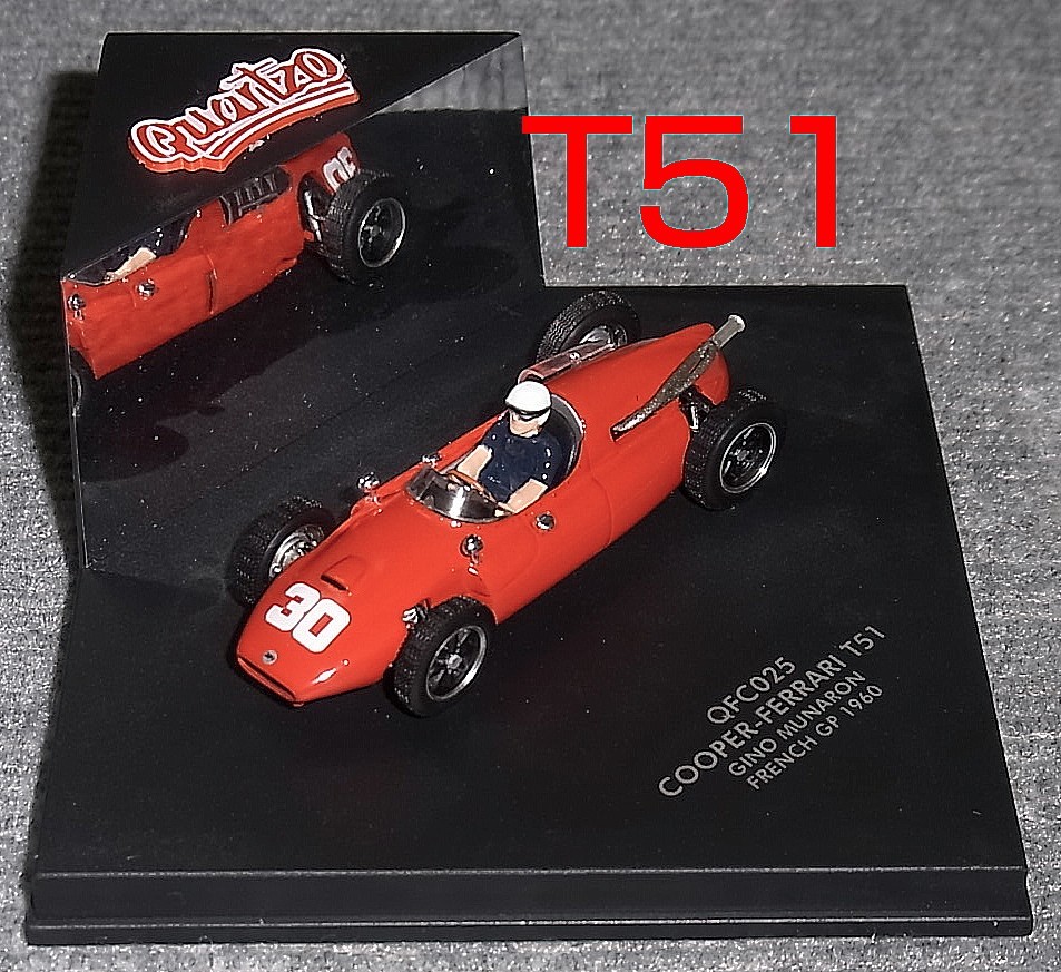 025 1/43 クーパー フェラーリ T51 MUNARONI フランスGP 1960 QUARTZO COOPER FERRARI