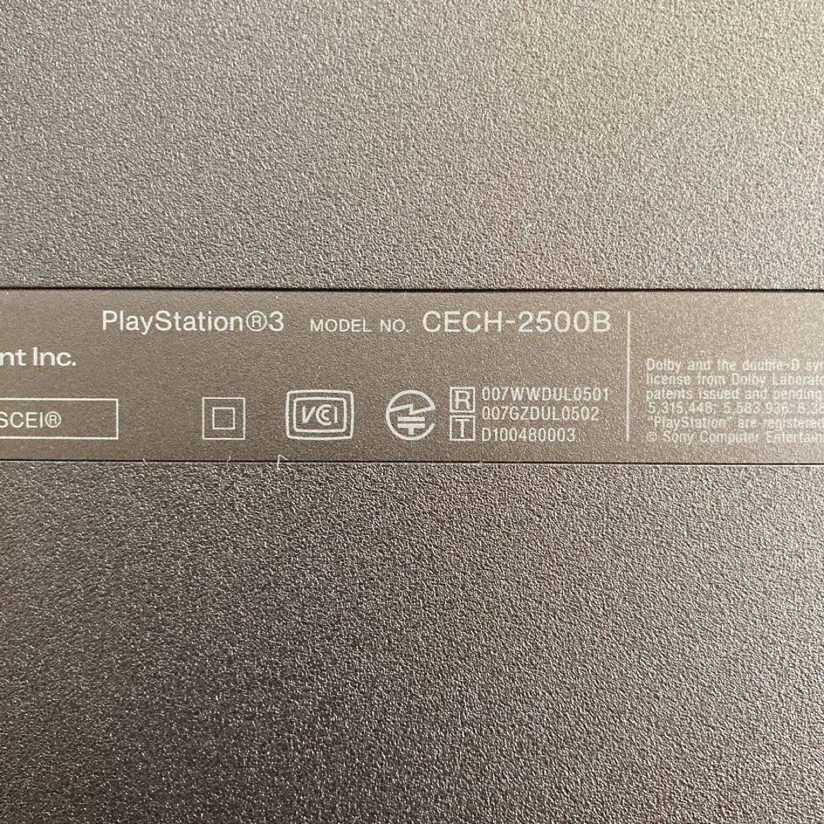 (完梱品)SONY PlayStation3 CECH-2500B ソフト2本