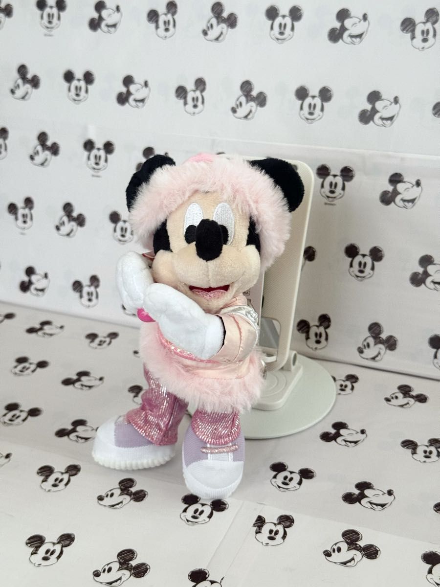 ミッキー キーチェーン キーホルダー ハート ピンク バースデー 誕生日