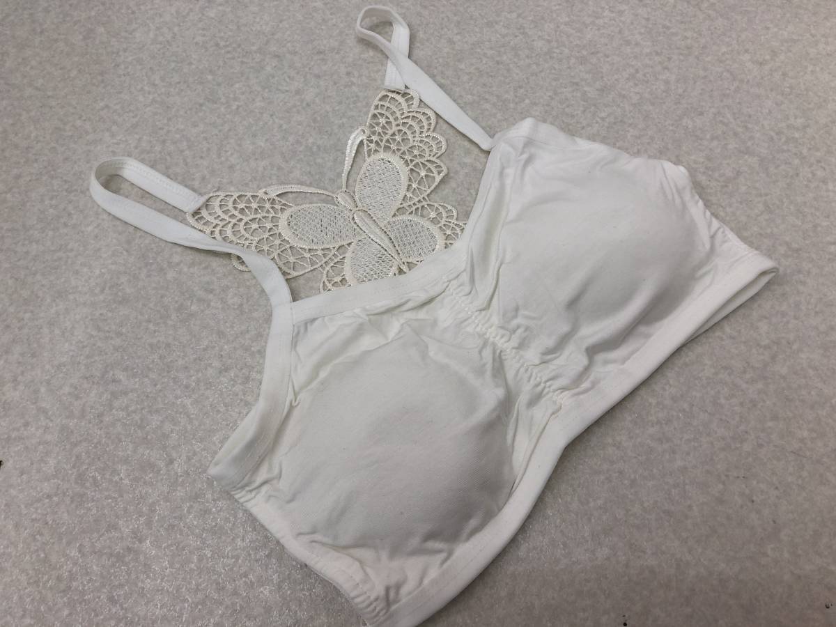 [Z-2] tube top butterfly white sexy tube bla back design unused 