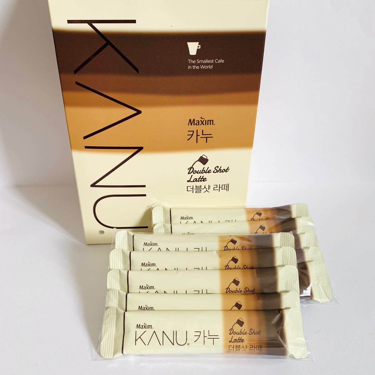 KANU ２０本 ダブルショット ラテ 韓国 インスタントコーヒー 粉末 スティック