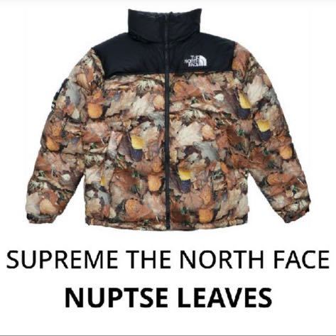 Mサイズ Supreme The North Face Nuptse LEAVES M