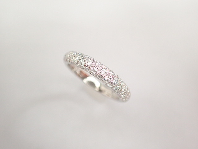 美品 田崎真珠 タサキ Pt1000 ダイヤ計0.40ct デザイン リング 指輪