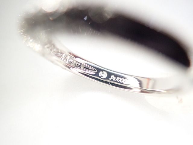 美品 田崎真珠 タサキ Pt1000 ダイヤ計0.40ct デザイン リング 指輪