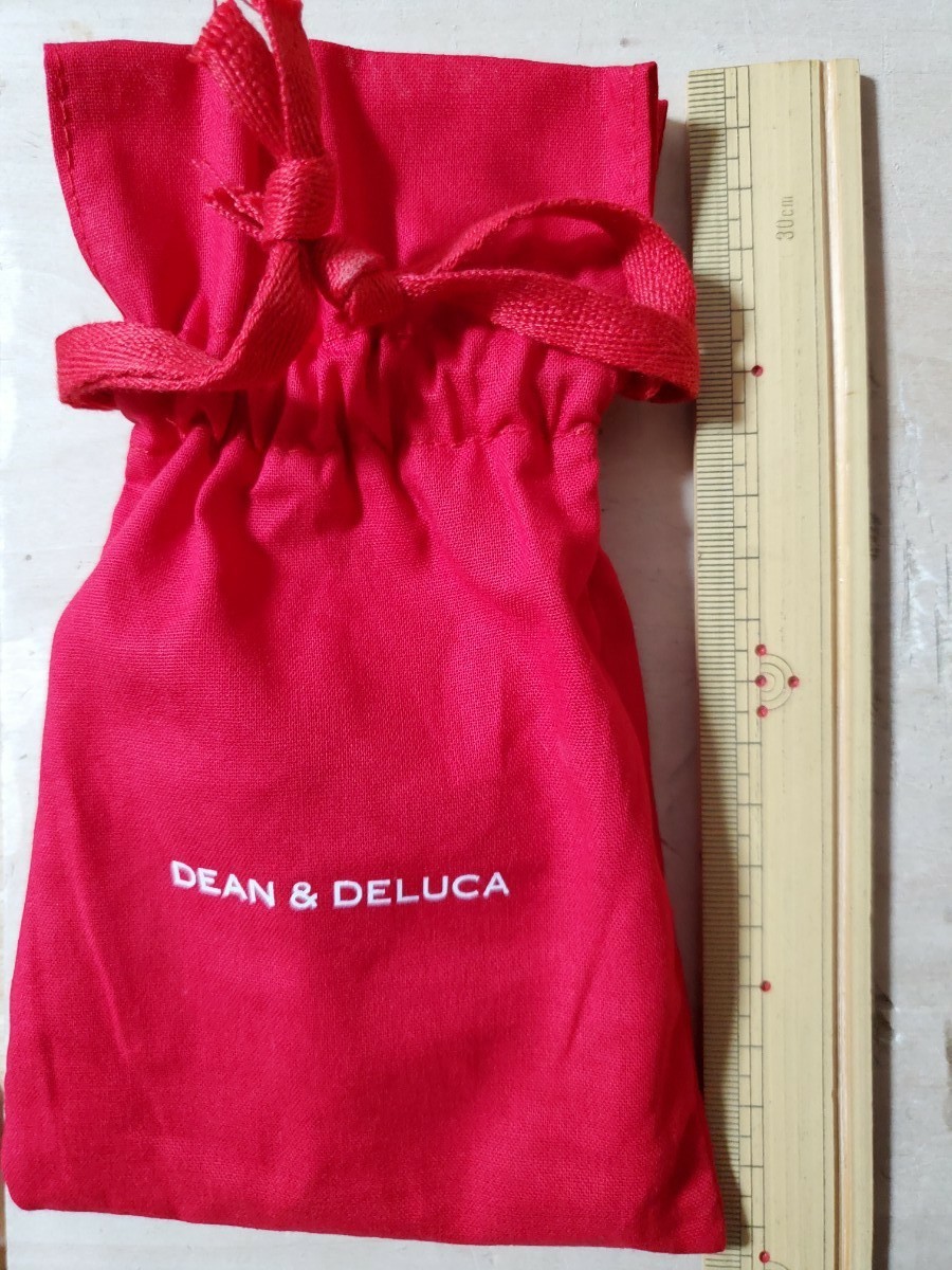 DEAN&DELUCA　赤巾着袋　ショッピングバック付き
