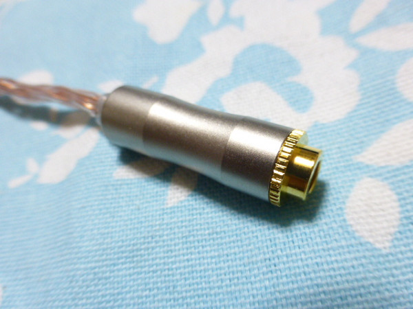 4.4mm5 ultimate ( female ) - XLR connector 4 pin conversion cable 7NOCC original copper . core Blade knitting ( custom correspondence possibility ) taupe la sale Jack 20cm