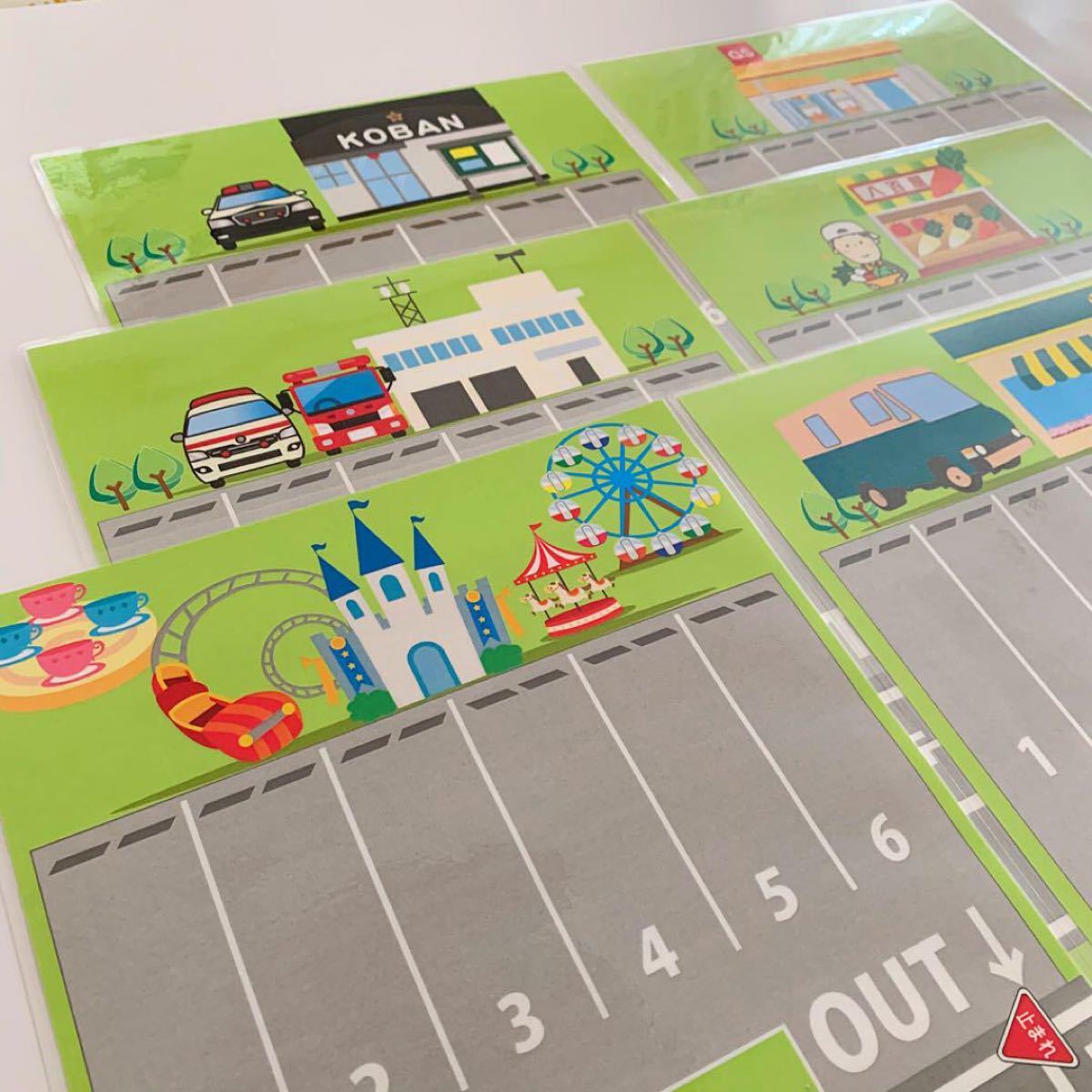 Paypayフリマ プレイマット ミニカー 道路 駐車場 トミカ Paypayフリマ プレイマット ミニカー 道路 駐車場 トミカ