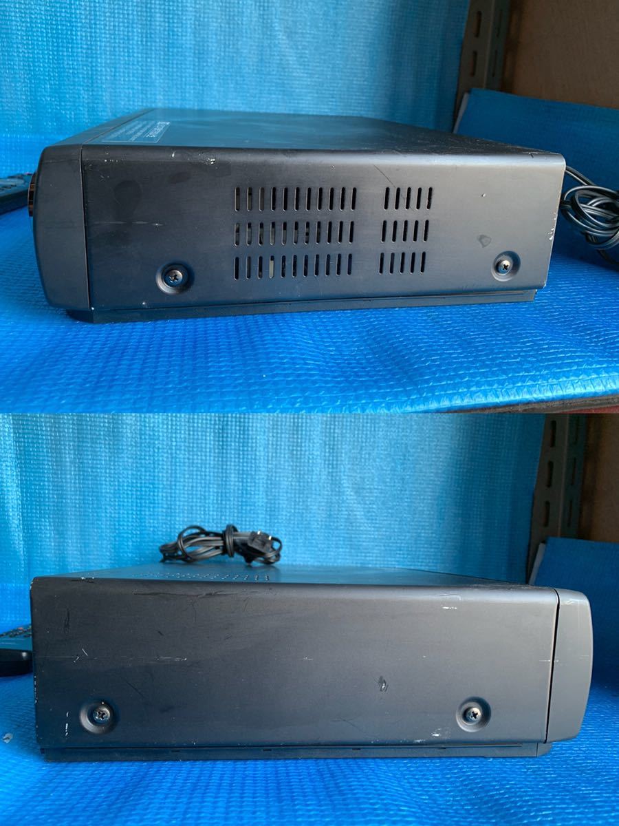 SHARP シャープ VHSビデオデッキ ビデオカセットレコーダー VC-HF40　AVコード付き.リモコン付き 通電確認済み 動作未確認 中古 ジャンク_画像6