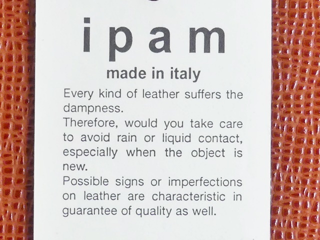 即決★イタリア製 IPAM★オールレザービジネスバッグ イパン メンズ 茶 本革 かばん 本皮 通勤 ブリーフケース 出張カバン 鞄 鍵付き 袋付_画像10