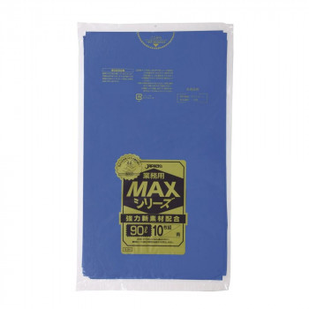 印象のデザイン MAXシリーズポリ袋90L ジャパックス 青 S-94(a-1556374